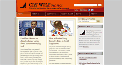 Desktop Screenshot of crywolfproject.org