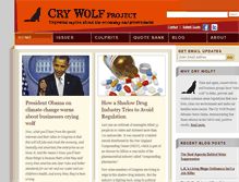 Tablet Screenshot of crywolfproject.org